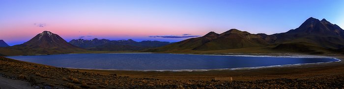 Panorama of a beautiful habitat in the desert