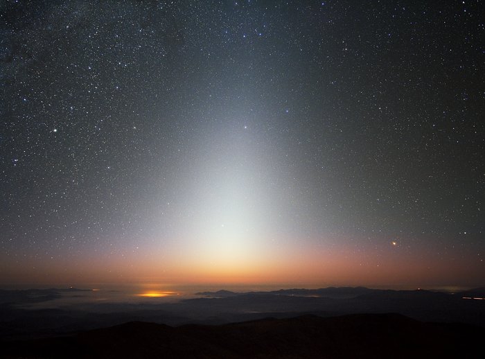 Zodiacal light over La Silla