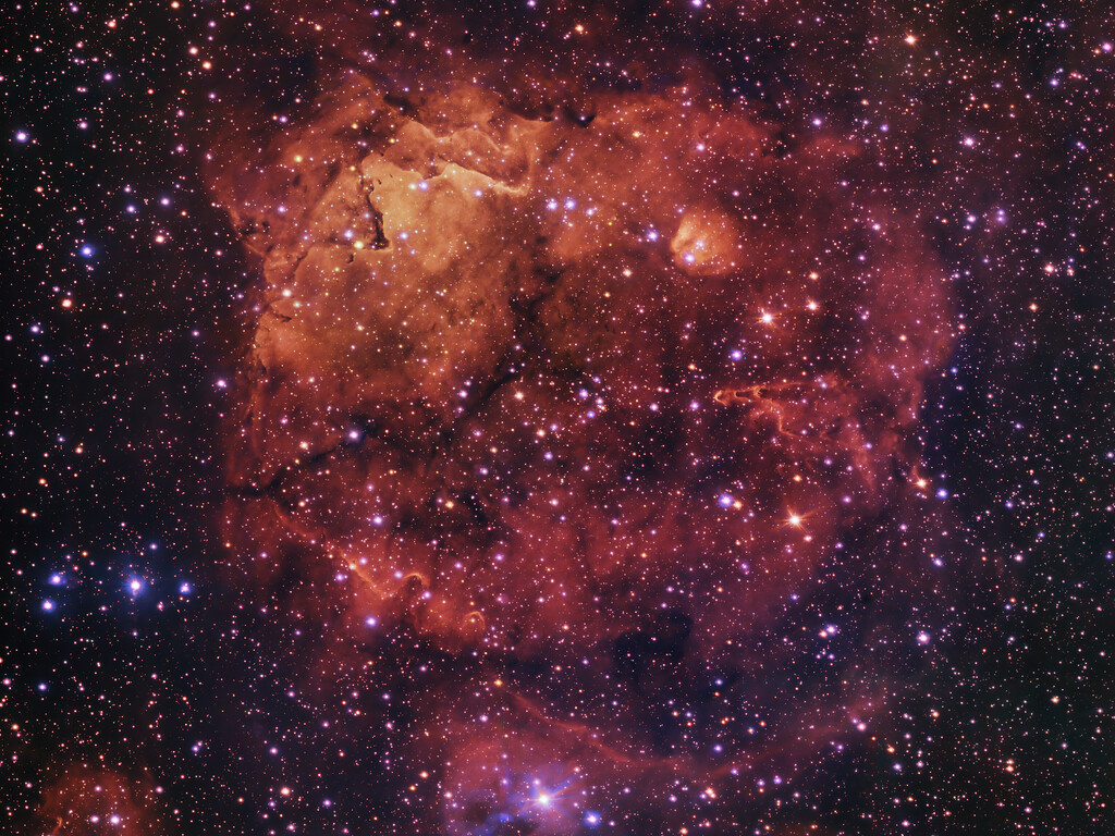 The Sh2-284 nebula, imaged by the VLT Survey Telescope