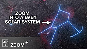 Zoom into the baby star HOPS-315