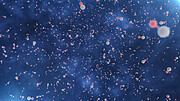 Animation of the formation of minerals around the baby star HOPS-315