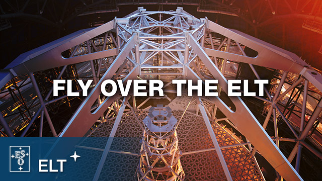 Drone view of the construction of ESO's Extremely Large Telescope