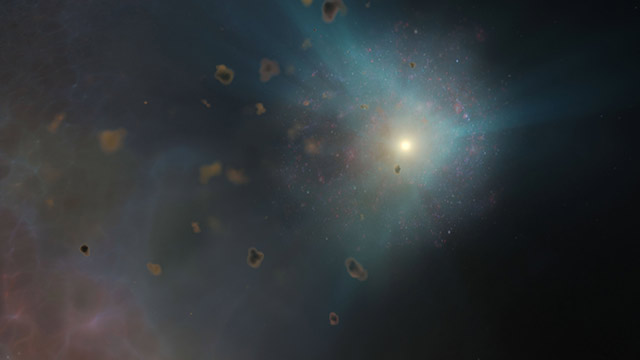 Astronomen zien gevecht tussen twee verre sterrenstelsels | ESO News