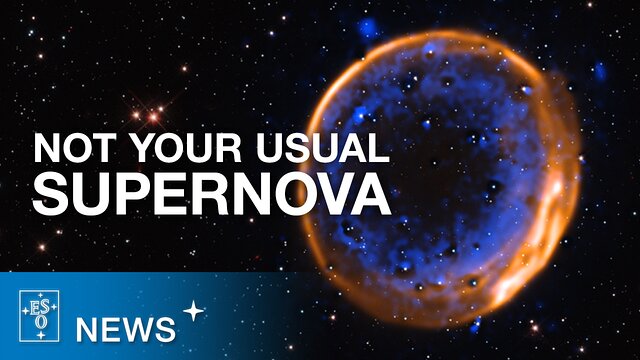 First visual proof of a star destroyed by pair of explosions | ESO News